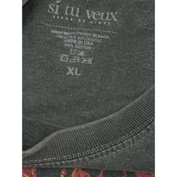 Si Tu Veux Grey Men’s T-Shirt Size XL - Picture 3 of 5